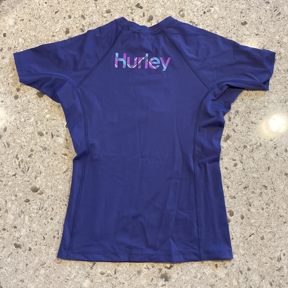 Hurley Women Rash Guard Size 12 Purple - Picture 2 of 3